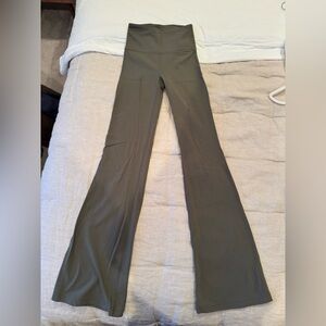 Lululemon Athletica Olive Green Flare Leggings
